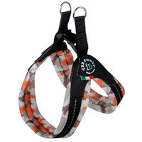 Produktbild von Tre Ponti Easy Fit Soft Mesh Brustgeschirr Camouflage Orange Mini mit Click-Verschluss