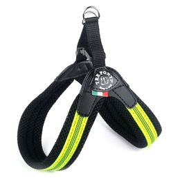 Produktbild von Tre Ponti Easy Fit Soft Mesh Fluo Pop Hundegeschirr Gelb Gr 1.5 / 28-32cm bis 4kg