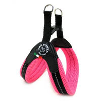 Produktbild von Tre Ponti Easy Fit Soft Mesh Hundegeschirr aus Nylon rosa Größe 1 für Welpen und kleine Hunde wasserabweisend