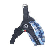 Produktbild von Tre Ponti Easy Fit Soft Mesh Hundegeschirr Camouflage Blau mit verstellbarem Bauchgurt Größe 3/44-60 cm