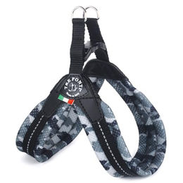 Produktbild von Tre Ponti Easy Fit Soft Mesh Hundegeschirr Camouflage Grau Größe Mini