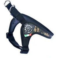 Produktbild von Tre Ponti Easy Fit Soft Mesh Hundegeschirr Camouflage S-M verstellbar grün grau