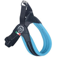 Produktbild von Tre Ponti Easy Fit Soft Mesh Hundegeschirr Hellblau Gr. 4 (48-65 cm / bis 14 kg) mit verstellbarem Bauchgurt