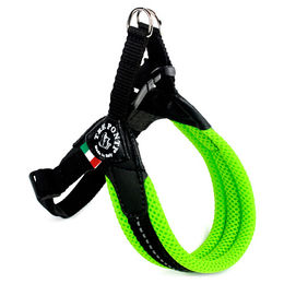 Tre Ponti Easy Fit Soft Mesh Hundegeschirr Neon Grün für kleine Rassen aus Polyester – Bild 1 von 2