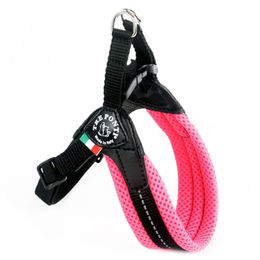 Produktbild von Tre Ponti Easy Fit Soft Mesh Hundegeschirr Neon Rosa Größe 4 für mittlere Rassen
