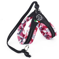 Produktbild von Tre Ponti Easy Fit Soft Mesh Sicherheitsgeschirr für Welpen Mini mit Kordelzug Camouflage Camou-Pink Größe 2