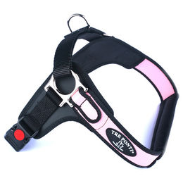Produktbild von Tre Ponti Forza Sportgeschirr für Hunde Rosa mit schwarzem Rand Größe L wasserabweisend
