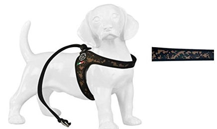 Tre Ponti Geschirr Easy Fit Camouflage grün Kordelzug mit schwarzem Rand Größe 1,5 – Bild 1 von 2