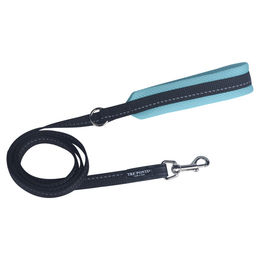 Tre Ponti Hunde-Leine Economic Mesh mit reflektierender Naht und Handgriff Türkis 100 cm x 1,5 cm – Bild 1 von 3