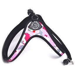 Tre Ponti Hundegeschirr Easy Fit Classic mit Kordelzug Camouflage Pink Gr. 3 41-51cm bis 7kg – Bild 1 von 2