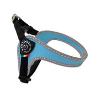 Produktbild von Tre Ponti Hundegeschirr Easy Fit Classic mit verstellbarem Bauchgurt Rot Schwarz 42-47 cm