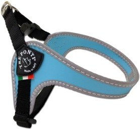 Tre Ponti Hundegeschirr Easy Fit Classic verstellbar blau türkis XS – Bild 1 von 4