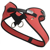 Produktbild von Tre Ponti Hundegeschirr Easy Fit Micro Trim Rot mit schwarzem Rand 58-69 cm für mittlere Rassen