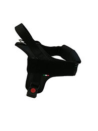 Produktbild von Tre Ponti Hundegeschirr Linea Flash Schwarz mit verstellbarem Bauchgurt für große Rassen 70-85 cm