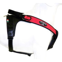 Produktbild von Tre Ponti Hundegeschirr Potenza Rot mit schwarzem Stoffrand XXL für große Rassen 100-120 cm