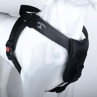 Produktbild von Tre Ponti Hundegeschirr Potenza Schwarz mit Stoffrand Größe XL für große Rassen 80-100 cm