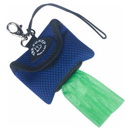 Tre Ponti Hundekotbeutel-Spender aus Mesh in Blau mit Klettverschluss – Bild 1 von 2