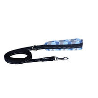 Produktbild von Tre Ponti Hundeleine Blau mit Gurtband für mittlere Hunde