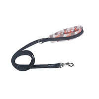Produktbild von Tre Ponti Hundeleine für kleine Hunde mit Netzstoff-Griff in Orange 130 cm - 130 cm