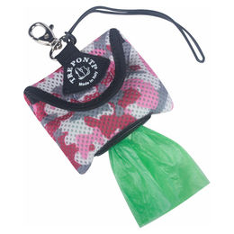 Tre Ponti Hygienic Bag Hundekotbeutel-Spender mit Klettverschluss Pink Camouflage – Bild 1 von 2