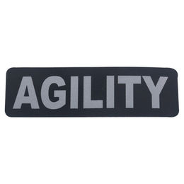Produktbild von Tre Ponti Label für Flash Agility Geschirr 2er Pack 5x4,5 cm Grau