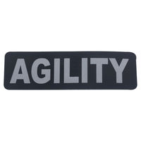 Produktbild von Tre Ponti Label für Flash Agility Geschirr 2er Pack 5x4,5 cm Grau