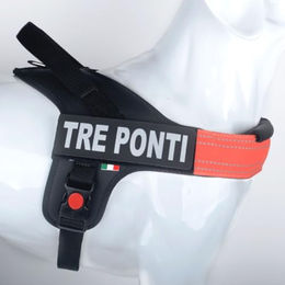Tre Ponti Linea Flash Hundegeschirr Orange Größe XXL mit verstellbarem Bauchgurt 90-120 cm – Bild 1 von 3