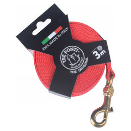 Tre Ponti Long Run Schleppleine für Hunde mittlerer Rassen rot 3m - 3 m – Bild 1 von 3