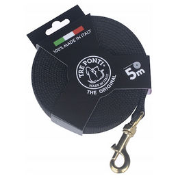 Tre Ponti Long Run Schleppleine für Hunde Schwarz 5 Meter - 5 m – Bild 1 von 2