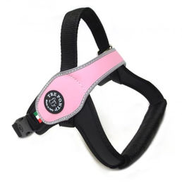 Tre Ponti Primo Classic Hundegeschirr mit reflektierendem Rand Rosa Größe M – Bild 1 von 2
