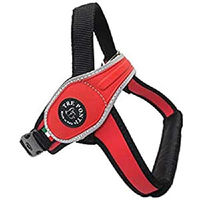 Produktbild von Tre Ponti Primo Classic Hundegeschirr mit reflektierendem Rand Rot Größe M - 1 Stk.