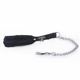 Produktbild von Tre Ponti Rocky Chain Hundeleine mit Heavy Duty Metall-Kette Schwarz 65 cm