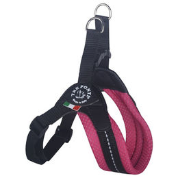 Produktbild von Tre Ponti RP200 Easy Fit Soft Mesh Hundegeschirr Himbeere mit verstellbarem Bauchgurt und Click-Verschluss