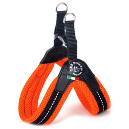 Produktbild von Tre Ponti TF224AR Easy Fit Mesh Fix Hundegeschirr aus Nylon für Welpen und kleine Rassen Orange wasserabweisend Größe 3