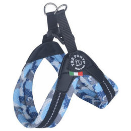 Tre Ponti TP220 Easy Fit Soft Mesh Hundegeschirr Camouflage Blau mit Click-Verschluss und wasserabweisendem Stoff – Bild 1 von 1