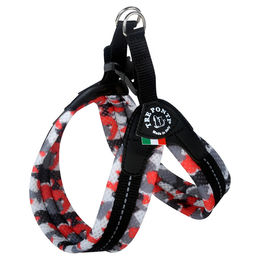 Produktbild von Tre Ponti TP220 Easy Fit Soft Mesh Hundegeschirr Camouflage Rot XS