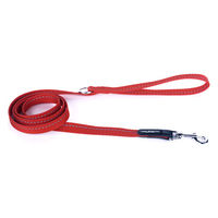 Produktbild von Tre Ponti TP360 Start Führleine aus Nylon für kleine Hunde rot mit reflektierender Naht 125cm
