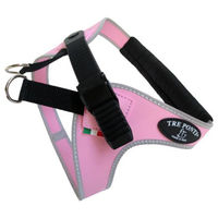 Produktbild von Tre Ponti TP500 Easy Fit Micro Trim Sportgeschirr für Hunde in Rosa mit reflektierendem Rand und Ratsche-Verschluss Größe L