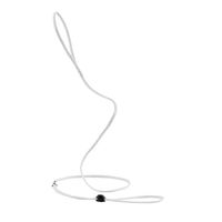 Produktbild von Tre Ponti Vorführleine Weiß 150 cm - 1,5 m