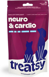 Treatsy Neuro & Cardio Hypoallergenes Leckerli für Hunde und Katzen Senior mit Schwein zur Unterstützung von Herz und Gehirn 180g – Bild 1 von 3
