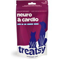 Produktbild von Treatsy Neuro & Cardio Hypoallergenes Leckerli für Hunde und Katzen Senior mit Schwein zur Unterstützung von Herz und Gehirn 180g