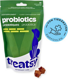 Produktbild von Treatsy Probiotika Leckerli für Hunde zur Unterstützung von Magen und Darm 180g