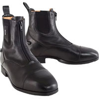Produktbild von Tredstep Medici II Paddock Reitstiefel aus Leder mit Reißverschluss vorne Schwarz Größe 42