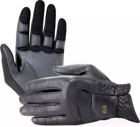 Produktbild von Tredstep Pro Dressurreithandschuhe aus Kunstleder Schwarz Taille 8,5 Unisex