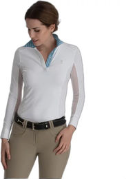 Produktbild von Tredstep Symphony Paris Reitturnierhemd Damen in Blau und Weiß