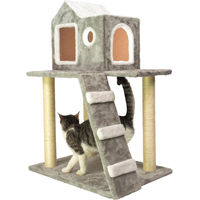 Produktbild von Trekker Kratzbaum für Katzen Serie Cabin mit integrierter Höhle 60 cm x 45 cm x 90 cm
