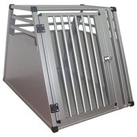Produktbild von TrendLine Hundetransportbox aus Aluminium 82x65x66cm Silber