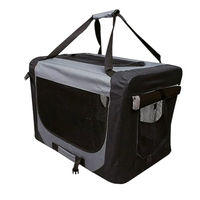 Produktbild von TrendLine Hundetransportbox M Schwarz-Grau aus Metall