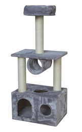 TrendLine Kratzbaum Joschi Katzenkratzbaum aus Sisal in Grau 116 cm – Bild 1 von 3