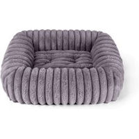 Produktbild von TrendPet Biscuit Cube Hundebett aus Cord Grau Größe L